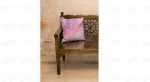 پرده سری پرنیا کد 05 به همراه یک عدد کوسن-تصویر کوسن به همراه صندلی قهوه ای