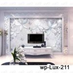 پوستر دیواری سری لوکس 2018 کدwp-lux-211 کنار میز تلویزیون