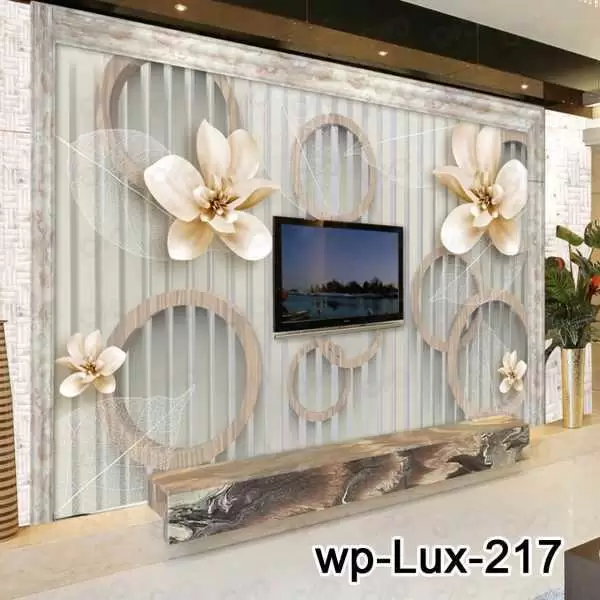 پوستر دیواری سری لوکس 2018 کدwp-lux-217 نمای کنار تلویزیون