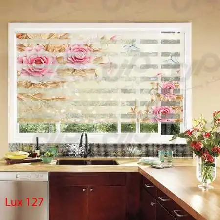 zebra-curtains-decorated-with-3d-pink-flowers-in-kitchen-lux127 (Copy)