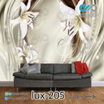 پوستر پذیرایی تصویری لوکس با تصویر گل -کد lux-205