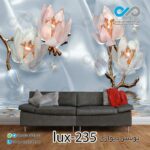 پوستر پذیرایی تصویری لوکس با تصویر گل های مرواریدی-کد lux-235