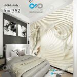 پوسترسه بعدی تصویری اتاق خواب لوکس با تصویرنقش برجسته فرشته-کد lux-362