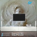 پوستر دیواری-پشت تلویزیون لوکس با تصویرنقش برجسته زن-کد lux-363