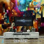 پوستر دیواری-پشت تلویزیون تصویری لوکس-کدlux-5529