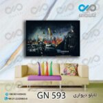 تابلو دیواری دکوپیک گیم نت طرح موتورسوار مسلح- کد GN_528مستطیل افقی