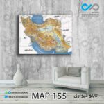 تابلو دیواری دکوپیک طرح نقشه ایران-MAP_155 مستطیل افقی