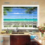پرده زبرا تصویری طرح پنجره مجازی دریا-کدVW222