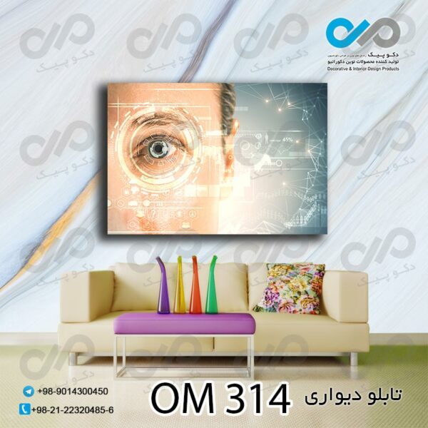 تابلو دیواری تصویری مناسب چشم پزشکی-کدOM 314