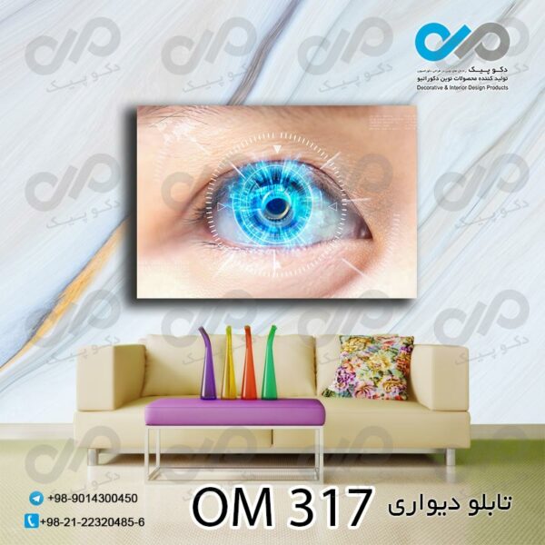 تابلو دیواری تصویری مناسب چشم پزشکی-کدOM 317